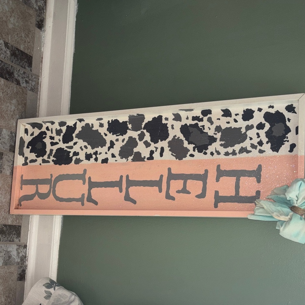 HAND CRAFTED BY ME :) wooden porch sign